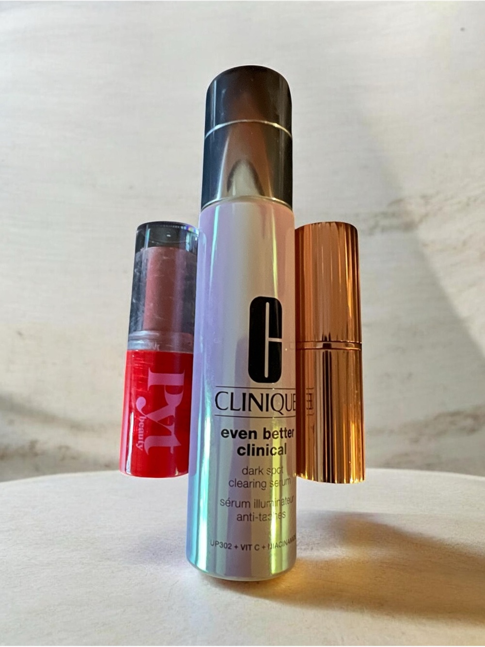 Clinique Even Better Clinical Serum, Charlotte Tulbery, PYT lipsticks $110